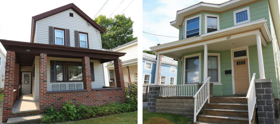 Photo of SUNY Oswego - Off Campus College Housing for 154 W Seneca St. Oswego, NY and 127 W 8th Street Oswego, NY.